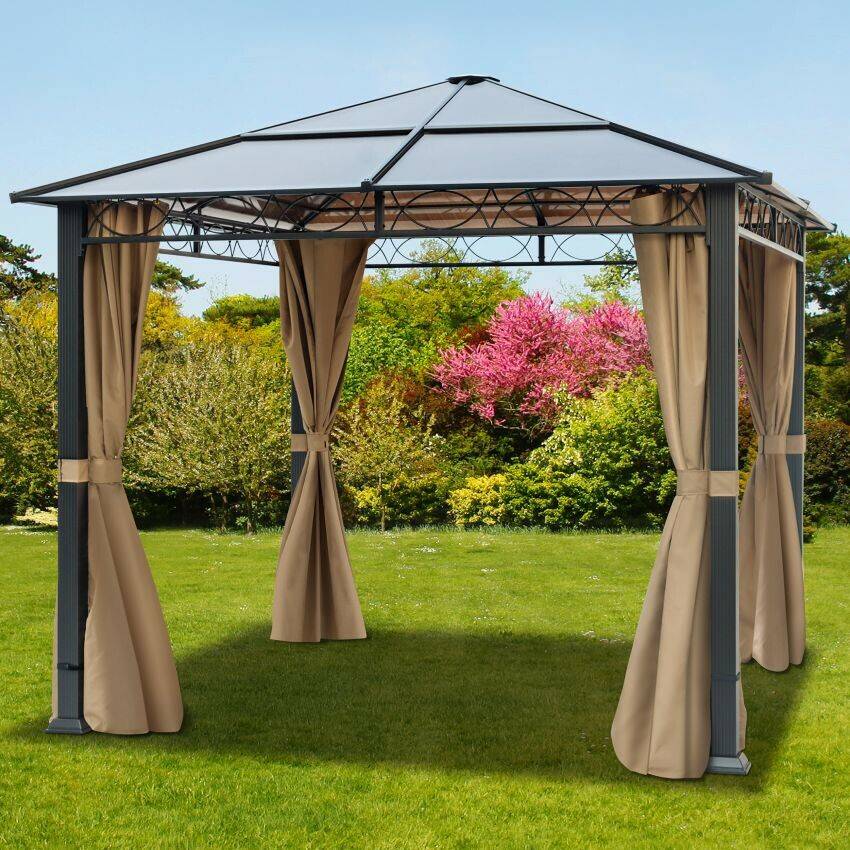 Tendapro Metal Gazebo Deluxe 3 x 3 m with Side Walls Gazebi