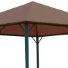 QUICK STAR Pavilion Tent Roof Nizza 300 x 300 cmBrown Gazebi