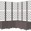 vidaXL Fioriera giardino 120 x 120 x 136 cmmarrone Tralicci da giardino